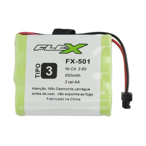 Bateria para Telefone sem Fio FX-501 Flex 650mAh - 3.6V